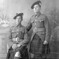 Two Kilted Scots Soldiers