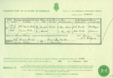 Marriage Certificate