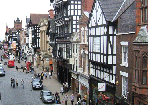 The High Street, Chester, England