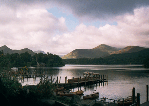 The landing at Keswick on Derwent Water, Cumbria, England